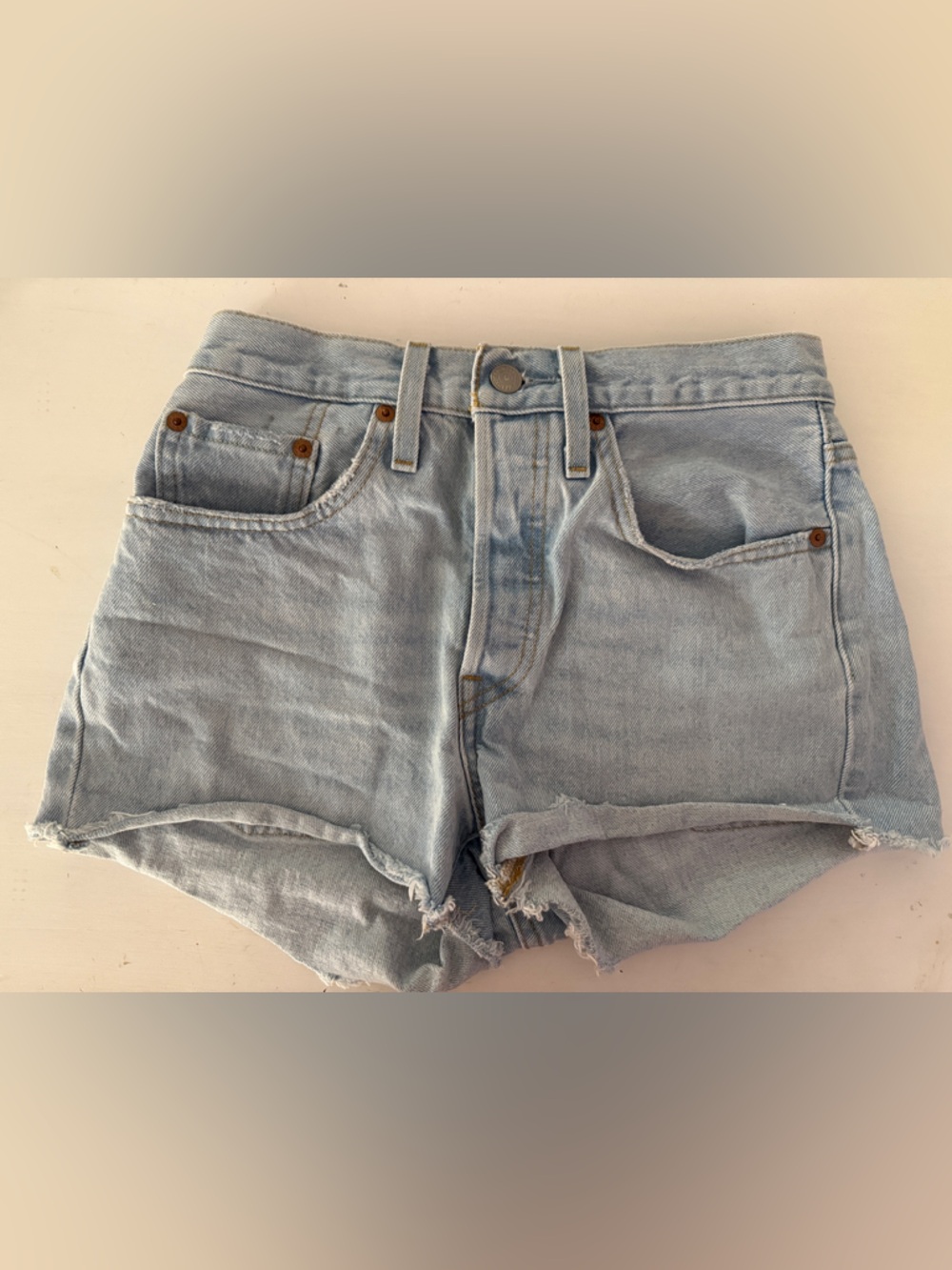 Light Blue Denim Women's Shorts